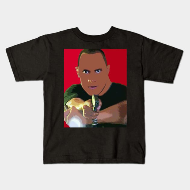 dwayne johnson Kids T-Shirt by oryan80